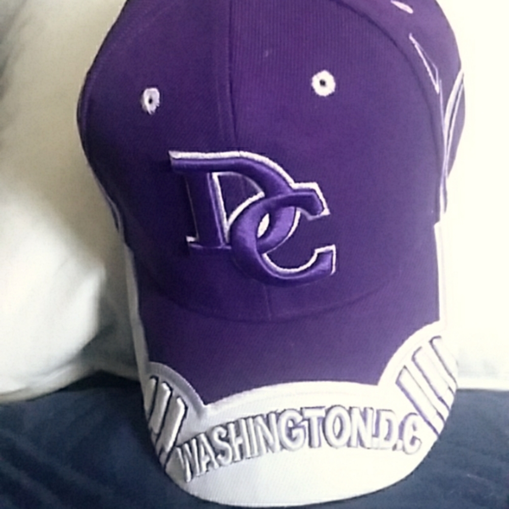 Purple Washington D.C Adjustable Hat